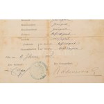 1874-1906 Herpich Ferenc hajógépész bizonyítványai, okmányai, összesen 6 db, közte a Cs. és Kir...