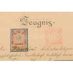 1874-1906 Herpich Ferenc hajógépész bizonyítványai, okmányai, összesen 6 db, közte a Cs. és Kir...
