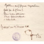 1915 Az S.M.Pb. C - Dunai Flottila hajó rendelés, nagyon ritka hajópecséttekkel...