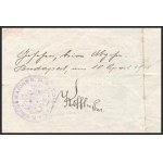 1918 Dunai Flottila. S.M.S. Tulln matrózának szóló nyílt parancs Brailába Budapestről Odesszán keresztül...