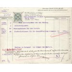 1916 Az S.M.Pb. Lachs és Stör - Dunai Flottila hajók: Számla, nagyon ritka hajópecséttekkel Invoice from Ganz &amp...