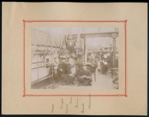 1901 A régebbi S.M.S. Zrínyi hajó utolsó útjának emlékére készült fénykép a hajó zenekaráról, (tagjai főleg tisztek...