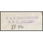 1916 Dunai Flottila.S.M. S. Helene. Nyílt parancs kézzel írva, Orsova-Buda. Nagyon ritka hajópecsétekkel. /...