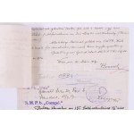 1916 Az S.M. Pb. Barsch - Dunai Flottila hajó részére készült Ganz számla és igazolás...