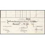 1917 Az S.M.S. Enns - Dunai Flottila monitor parancsnokának kézzel írt kimutatása fizetésekről...
