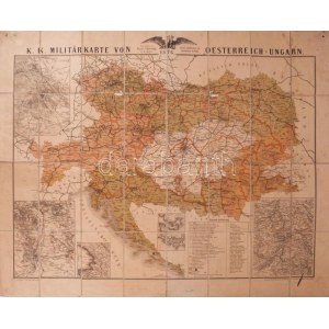 1876 K. K. Militärkarte von Oesterreich-Ungarn. Entworfen von Khoss v. Sternegg, K. K. Major...