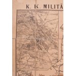 1876 K. K. Militärkarte von Oesterreich-Ungarn. Entworfen von Khoss v. Sternegg, K. K. Major...