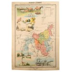 Szabolcs vármegye nagy méretű (36 x 54 cm. ) kőnyomatú térképe (Nyíregyháza - Debrecen - Kisvárda)...