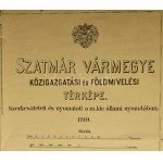 1910 Szatmár vármegye közigazgatási és földmívelési térképe. Szerk. és nyom. a m. kir. állami nyomdában. 1 : 144.000. ...