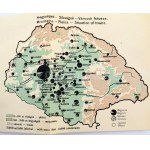 Magyarország néprajzi térképe az 1910. évi népszámlálás alapján. Nemzeti többségek, kisebbségek, népsűrűség...