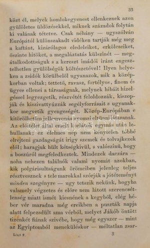 Liszt Ferencz: A czigányokról és a czigány zenéről Magyarországon. Pest, 1861., Heckenast Gusztáv, 2+328 p...