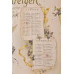 1897 Blumenreigen Kalender für 1897., Nürnberg, Theo. Stroefer's Kunstverlag, naptár díszesen litografált lapokkal...