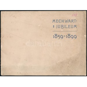 1899 Mechwart András jubileumára készített képes kiadvány, foltos, ceruzás aláhúzással