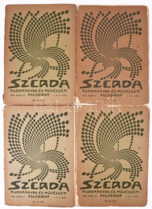 Szerda. Tudományos és művészeti folyóirat. 1906. I. évf. 1-4. szám.: Szerkesztő és laptulajdonos Gundel Antal. ...