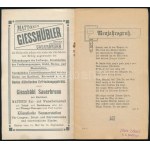 1908 Prosit Neujahr, az osztrák posta újévi füzete, rajzokkal illusztrálva, rendkívül dekoratív címlappal...