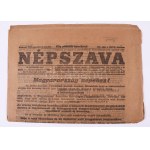 1919 Bp., A Népszava XLVII. évfolyamának 183. száma...