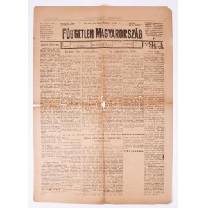 1919 Bp., A Független Magyarország XIX. évfolyamának 74. száma, román cenzúrával