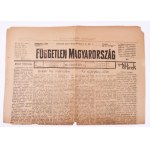 1919 Bp., A Független Magyarország XIX. évfolyamának 74. száma, román cenzúrával