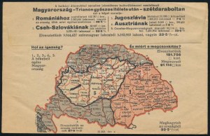 ca 1920 Magyar Nemzeti Szövetség, irredenta levélboríték