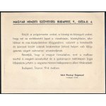 1938 Magyar Nemzeti Szövetség irredenta felhívás...