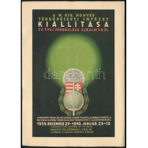 1939 A M. Kir. Honvéd Térképészeti Intézet kiállítása 20 éves fennállása alkalmából, ismertető prospektus...