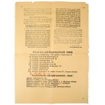 1956 Magyarország dolgozó népéhez! - A Szociáldemokrata párt által kiadott nagyméretű röplap, hajtott, szakadással...
