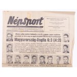 1953 Magyarország: Anglia 6:3. A legendás meccsről tudósító Népsport 1953. nov. 26., IX. évf. 236. száma...