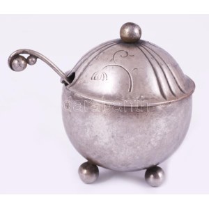 Georg Jensen ezüst (Ag) zománc betéttel, br 44,7 g 5 cm