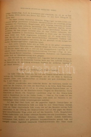 Lóczy, [Lajos] Ludwig: Geologische Studien im westlichen Serbien...
