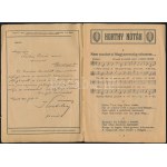 Farkas Dezső: A Magyar Nemzeti Hadsereg nótáskönyve. Négy kottamelléklettel. Bp., é.n. (cca 1920), ,,Magvető-ny., 16 p...