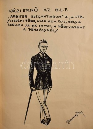 Haranghy Miklós: Szolgálatom emlékére. 17 sztl. lev. 1980. Haranghy Jenő fia. (Karikatúrák a katonaéletből). Fólió...