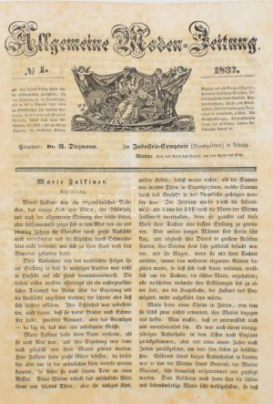 Allgemeine Moden-Zeitung. Eine Zeitschrift für die gebildete Welt. Begleitet von dem Bilder...