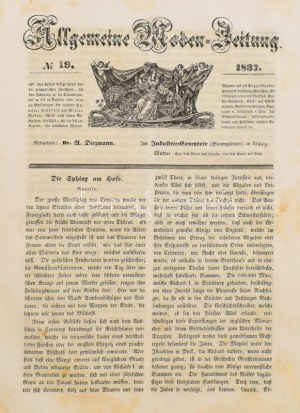 Allgemeine Moden-Zeitung. Eine Zeitschrift für die gebildete Welt. Begleitet von dem Bilder...