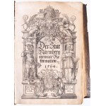 Der Stat Nürmberg verneute Reformation. Nürmberg [Nürnberg], 1564, Valentin Geißler, 1 (fametszetű díszcímlap) t....