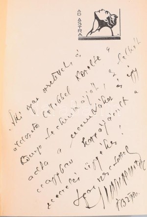 Marczell Mihály: A bontakozó élet I-VIII. köt. A szerző, Marczell Mihály (1883-1962) által DEDIKÁLT példány! Bp., 1932...