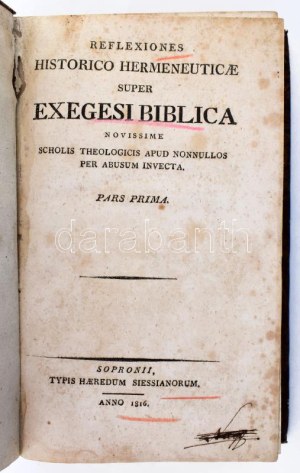 [Czuppon, Georgius] Reflexiones historico...