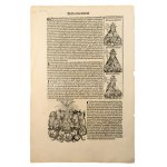 1493 Ősnyomtatvány - a híres Schedel krónika Magyar vonatkozású lapja...