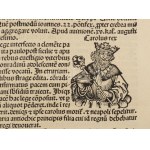 1493 Ősnyomtatvány - a híres Schedel krónika Magyar vonatkozású lapja...