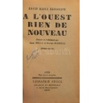 Remarque, Erich Maria: A l'ouest rien de nouveau. [Nyugaton a helyzet változatlan....