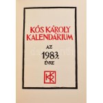Kós Károly Kalendárium az 1983. évre. 145. számozott példány. A készítők által aláírt példány. Bp., 1982...