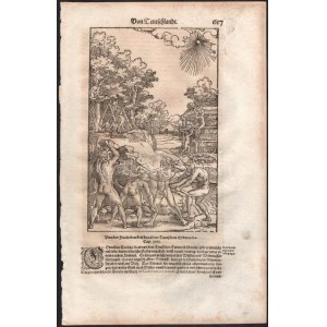 1570 Sebastian Münster Cosmographia című (Megjelent Bázelben 1570-ben) művének lapja...