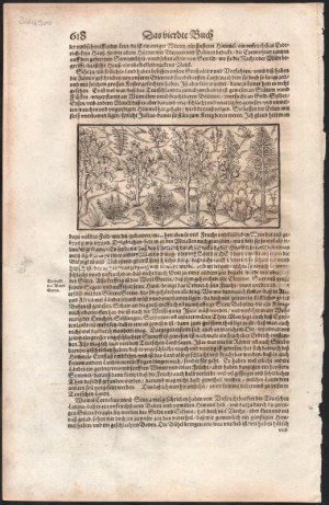 1570 Sebastian Münster Cosmographia című (Megjelent Bázelben 1570-ben) művének lapja...