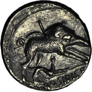 Republika Rzymska, C. Hosidius C.f. Geta 68 pne, denar 68 pne