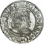 Zygmunt l Stary, Grosz 1534, Toruń, typ z długimi włosami, menniczy