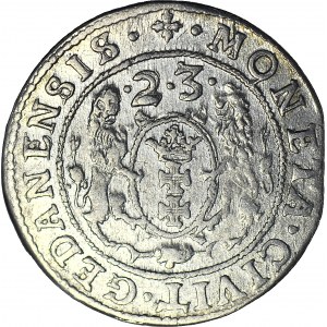 Zygmunt III Waza, Ort 1623 Gdańsk, PR, piękny