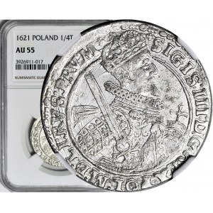 RR-, Zygmunt III Waza, Ort 1621, Bydgoszcz, GWIAZDKI JAKO ZNAKI INTERPUNKCYJNE