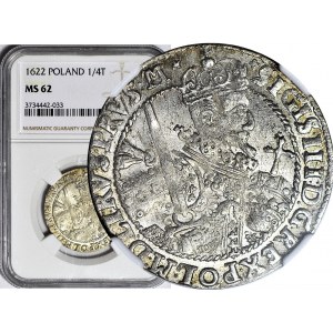 Zygmunt III Waza, Ort 1622, Bydgoszcz, PRVSM, jeździec bez miecza, menniczy