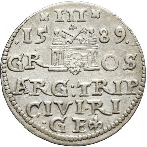 Zygmunt III Waza, Trojak 1589, Ryga