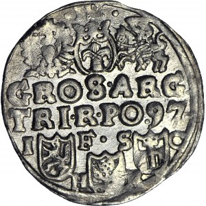 R-, Zygmunt III Waza, Trojak 1597, Bydgoszcz, nienotowana hybryda