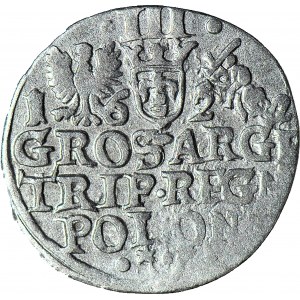 RRR-, Zygmunt III Waza, Trojak 1622, Kraków - kongenialne naśladownictwo